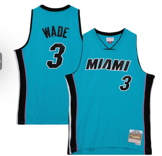 Men Neon Tropical Men Miami heat wade Swingman jersey