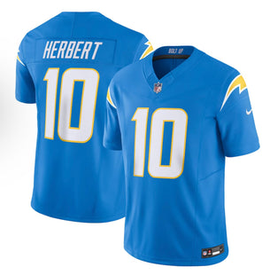 Men's Los Angeles Chargers Justin Herbert Nike Powder Blue Vapor F.U.S.E. Limited Jersey