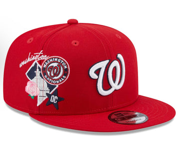 Men's Washington Nationals New Era Red Icon 9FIFTY Snapback