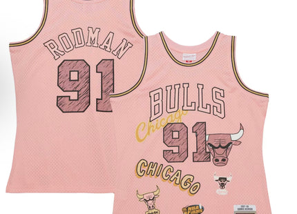 Men Chicago bulls sidewalk sketch Dennis Rodman jersey