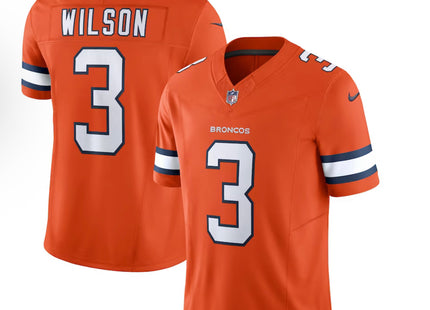 Men's Denver Broncos Russell Wilson Nike Orange Vapor F.U.S.E. Limited Jersey