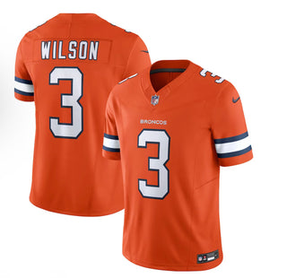 Men's Denver Broncos Russell Wilson Nike Orange Vapor F.U.S.E. Limited Jersey
