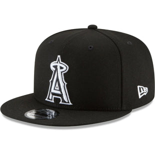 Men angels basic snap black outline 9fifty hat