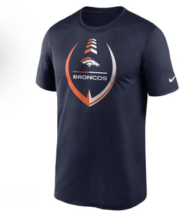 Men's Nike Navy Denver Broncos Icon Legend Performance T-Shirt
