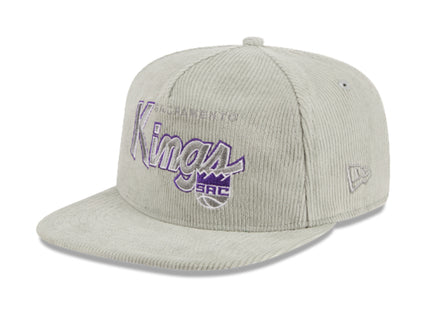 SACRAMENTO KINGS New Era The Golfer Corduroy 9FIFTY Snapback Hat - Gray
