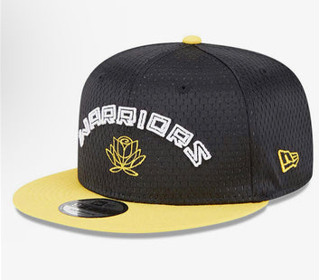 Golden State Warriors NBA Mesh Crown Black 9FIFTY Snapback Cap