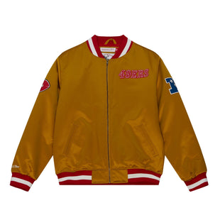 Men Heavywieght Satin Jacket San Francisco 49ers