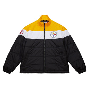 In The Clutch Puffer Jacket Vintage Logo Pittsburgh Steelers