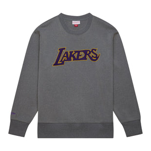 Snow Washed Fleece Crew Los Angeles Lakers