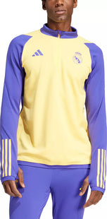 adidas Adult Real Madrid 2024 Navy Quarter-Zip Pullover Shirt