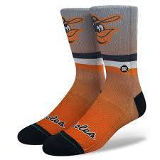MLB X STANCE COOPERSTOWN COLLECTION POLY CREW SOCKS oriols