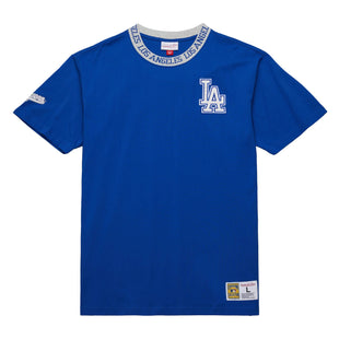 Jacquard Ringer SS Tee Vintage Logo Los Angeles Dodgers
