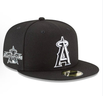 LOS ANGELES ANGELS SIDEPATCH 2010 ALL-STAR GAME 59FIFTY FITTED HAT - BLACK/ WHITE