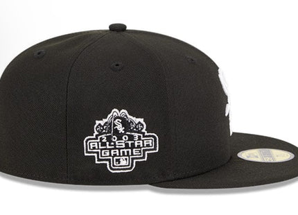 Chicago White Sox New Era Black and White Side Patch 59FIFTY Fitted Hat - Men's