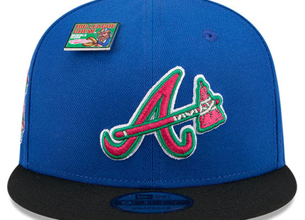 Men's Atlanta Braves New Era Royal/Black Watermelon Big League Chew Flavor Pack 9FIFTY Snapback Hat