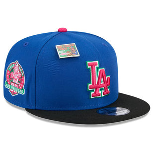 Men's Los Angeles Dodgers New Era Royal/Black Watermelon Big League Chew Flavor Pack 9FIFTY Snapback Hat