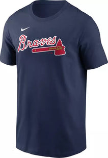 Nike Men's Atlanta Braves Ronald Acuña Jr. #13 Navy T-Shirt