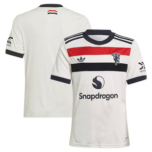 Youth Manchester United adidas Originals Youth 2024/25 Third Jersey - Cream