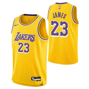 Nike Kids' Los Angeles Lakers LeBron James #23 Icon Edition Swingman Jersey