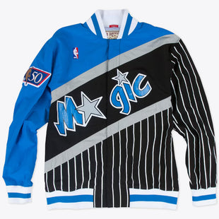 Men's Black Orlando Magic 1996/97 Authentic Full-Snap Warmup Jacket