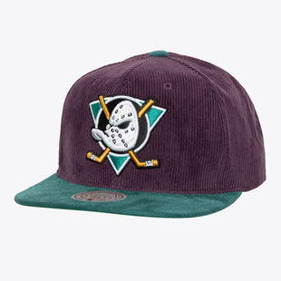Men's Purple/Teal Anaheim Ducks Vintage Sueduroy Snapback Hat