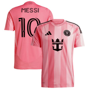 Men's Inter Miami CF Lionel Messi adidas Light Pink 2025 Euforia Replica Player Jersey