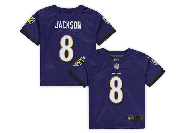 Youth Toddler Baltimore Ravens Lamar Jackson Nike Purple Game Jersey