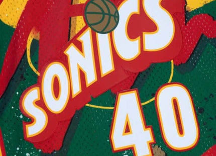 Men Hyper Hoops Swingman Shawn Kemp Seattle Supersonics 1995-96 Jersey