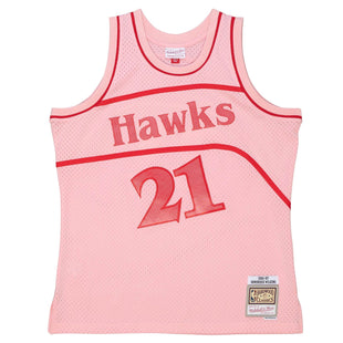 Men Space Knit Swingman Dominique Wilkins Atlanta Hawks 1986-87 Jersey