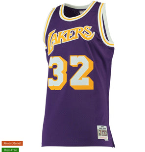Men LA Lakers Magic Johnson Jersey