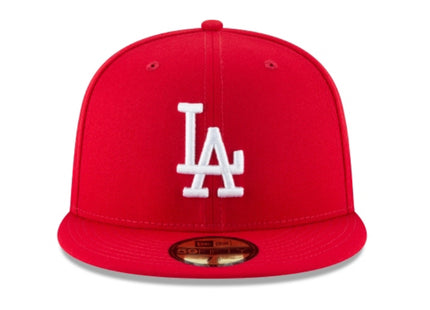 LOS ANGELES DODGERS SCARLET BASIC 59FIFTY FITTED