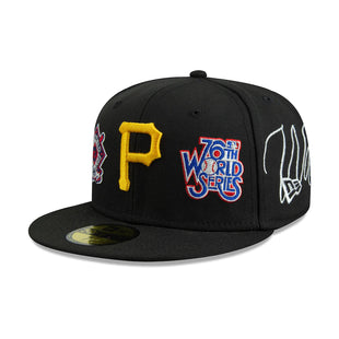 Men's Pittsburgh Pirates New Era Black Historic World Series Champions 59FIFTY Fitted Hat