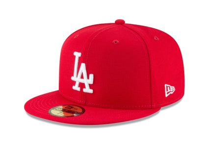 LOS ANGELES DODGERS SCARLET BASIC 59FIFTY FITTED