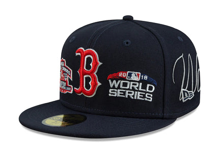Men's Boston Red Sox New Era Navy Historic World Series Champions 59FIFTY Fitted Hat