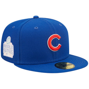 Pop Sweat Men's Chicago Cubs New Era Royal band Undervisor 2016 MLB World Series Cooperstown Collection 59FIFTY Fitted Hat