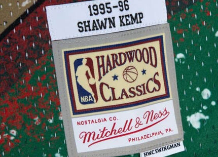 Men Hyper Hoops Swingman Shawn Kemp Seattle Supersonics 1995-96 Jersey