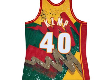 Men Hyper Hoops Swingman Shawn Kemp Seattle Supersonics 1995-96 Jersey