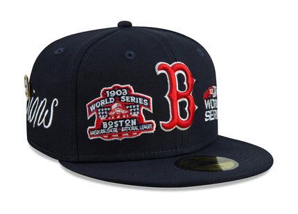 Men's Boston Red Sox New Era Navy Historic World Series Champions 59FIFTY Fitted Hat