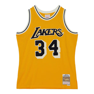 Men Off Court Chenille Swingman Shaquille O'Neal Los Angeles Lakers 1996-97 Jersey