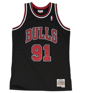 Women Dennis Rodman Chicago Bulls Mitchell & Ness Swingman Jersey Black