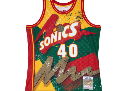 Men Hyper Hoops Swingman Shawn Kemp Seattle Supersonics 1995-96 Jersey
