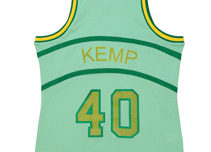 Men Space Knit Swingman Shawn Kemp Seattle Supersonics 1994-95 Jersey