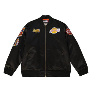 Flight Satin Bomber Jacket Los Angeles Lakers