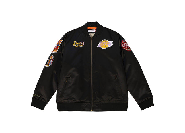 Flight Satin Bomber Jacket Los Angeles Lakers
