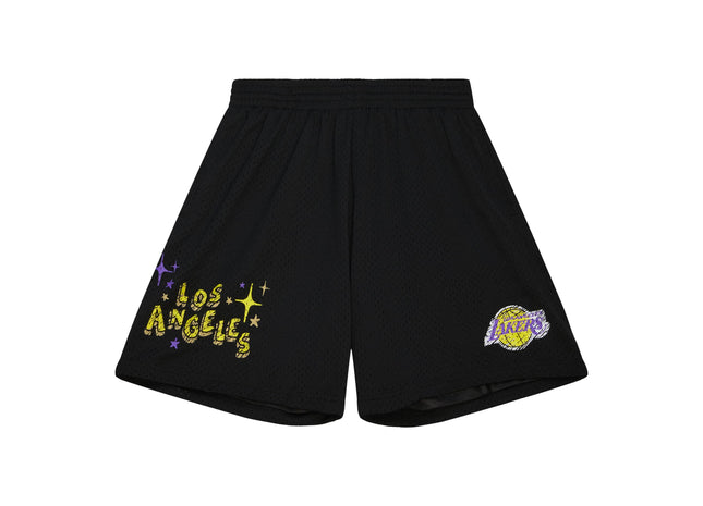 Men Sidewalk Sketch HWC Los Angeles Lakers shorts