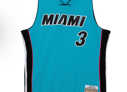 Men Neon Tropical  Men Miami heat wade Swingman jersey