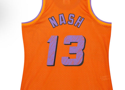 Steve Nash Phoenix Suns Mitchell & Ness 1996/97 Swingman Sidewalk Sketch Jersey - Orange