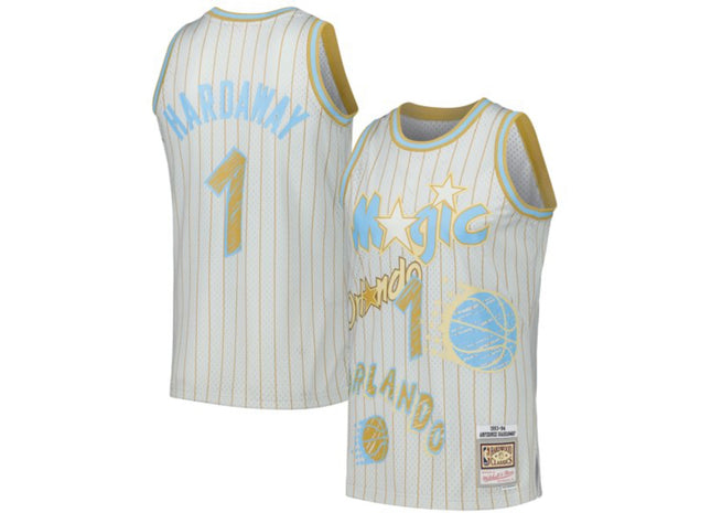 Men Orlando Magic Hardaway sidewalk sketch jersey  Hardaway