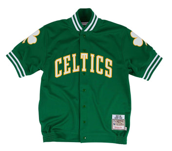 Authentic Men Boston Celtics shooting shirt authentic Larry Bird