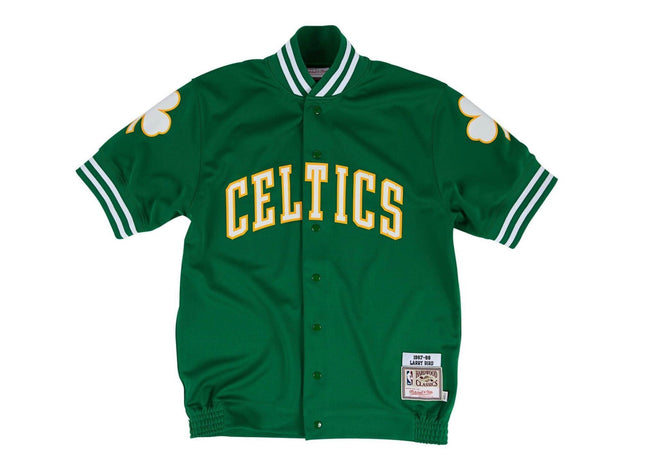 Authentic Men Boston Celtics shooting shirt authentic Larry Bird